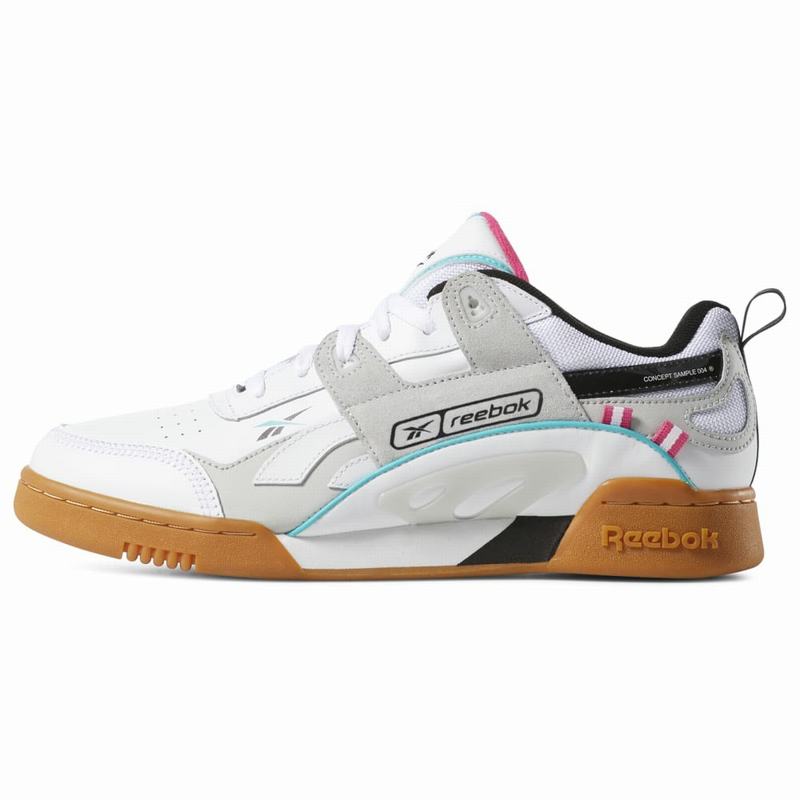 Reebok Workout Plus Ati 90s Tenisky Damske - Biele/Tyrkysové/Čierne/Siva ND7528AM